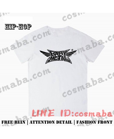ロリヘビーメタル babymetal グッズ Tシャツ 応援団服 黒い 白い シンプル チョウクール