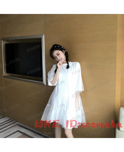 韓国服  かわいい  ドレス  ワンピース  網  ふわふわ  少女 INS  人気  潮流  安い  韓国ファッション  通販 