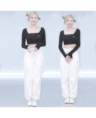 TWICEジャズhiphopダンス服装ステージアイドルオシャレファッションメンバー同じスタイルセックシーかわいいレディースｍｖ衣装おすすめ人気安い